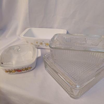 Federal Glass Fridge Dishes and Corning Ware Baking Dishes (BR1-BBL)