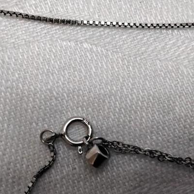 White Sapphire 16" 925 Necklace