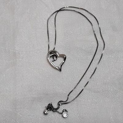 White Sapphire 16" 925 Necklace