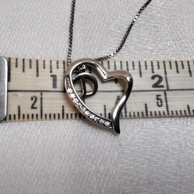 White Sapphire 16" 925 Necklace