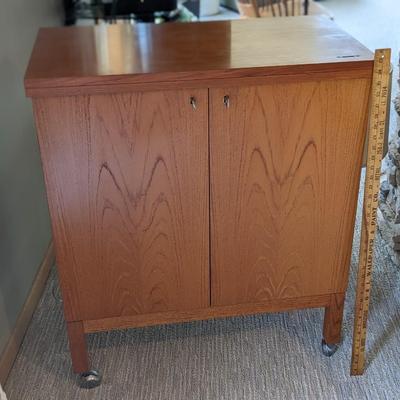 TORBJÃ˜RN AFDAL TEAK EXPANDING BAR CABINET