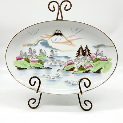 Kutani Japan Porcelain Hand Painted Serving for 6