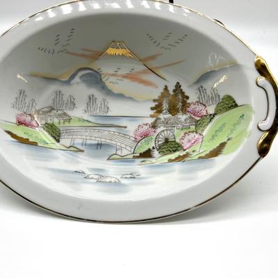 Kutani Japan Porcelain Hand Painted Serving for 6