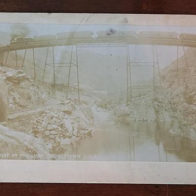 L4: Antique Cabinet Card Photograph of the Georgetown, Colorado Loop