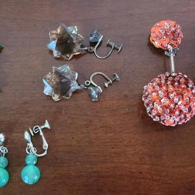 L13: Vintage Clip On and Screwback Earrings