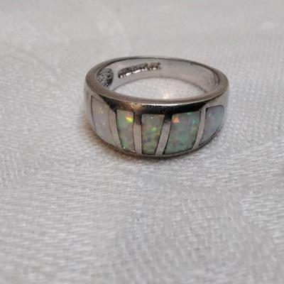 Vintage  Opal 925 Ring Size 7