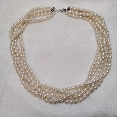 Vintage 5 Strand 5.5 mm Torsade 925 Clasp