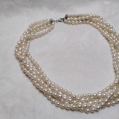 Vintage 5 Strand 5.5 mm Torsade 925 Clasp