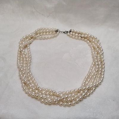 Vintage 5 Strand 5.5 mm Torsade 925 Clasp