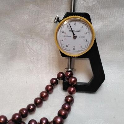Cranberry Pearls 19" Necklace 14K Clasp