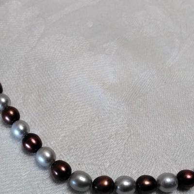 6 mm Cranberry and Silver Cultured Freshwater Pearl Set