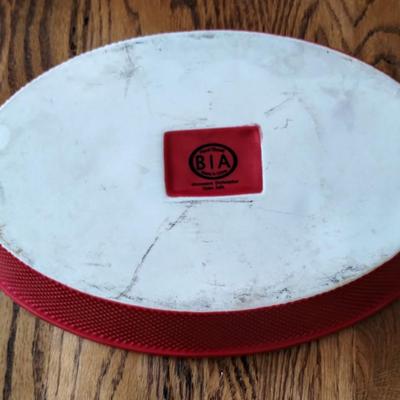 Bia Cordon Bleu Diamond Hand Glazed Oval Baking Dish