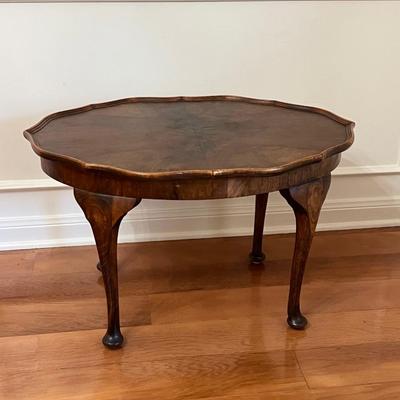 SHEERLYN ~ Pie Crust Inlaid Accent Table