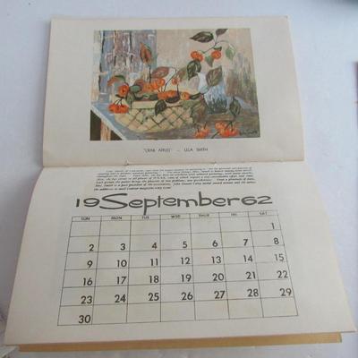Vintage Farmer's State Bank Advertising, and Original Stationary, and 1962 WI Rural Artists Calendar