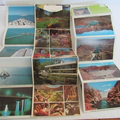 Lot of Older Postcard Sheet and Booklets: Hoover Dam/Lake Mead, Chesepeak Bay