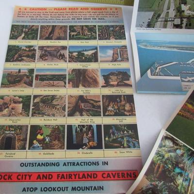 Lot of Older Postcard Sheet and Booklets: Hoover Dam/Lake Mead, Chesepeak Bay