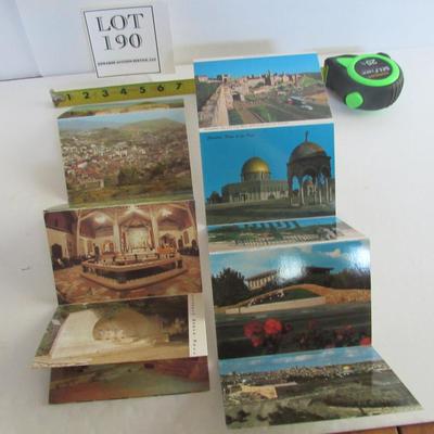 2 Older Postcard Books: Jerusalem and Nazareth