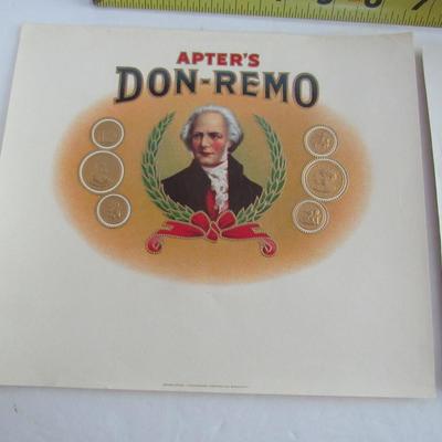 2 Nice Vintage Cigar Box Cover Art