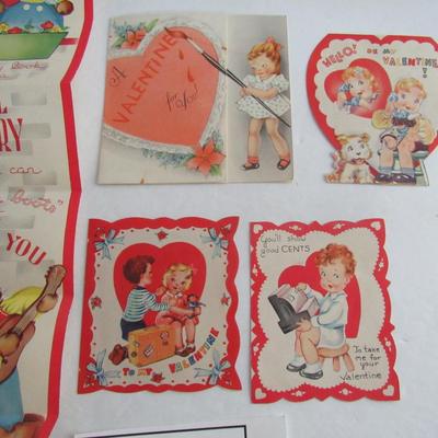 Fun Lot of Vintage 1940s Valentines