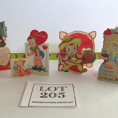 Lot of Vintage Stand Up Valentines
