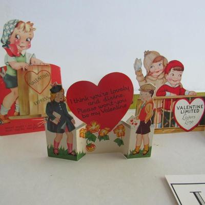 Vintage Stand Up Valentine Lot