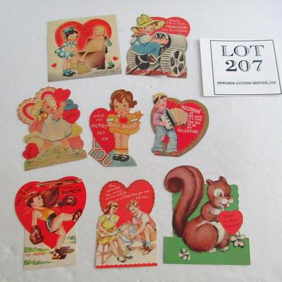 Lot of Vintage Flat Valentines