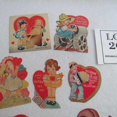 Lot of Vintage Flat Valentines