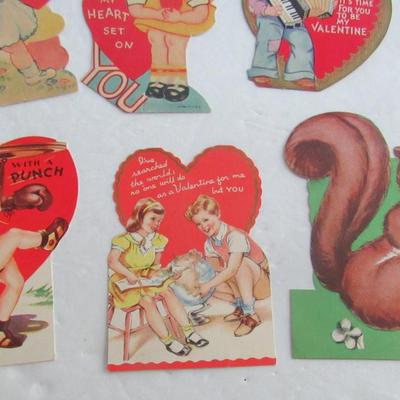 Lot of Vintage Flat Valentines