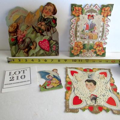 Large Size Vintage Valentines, Read Description
