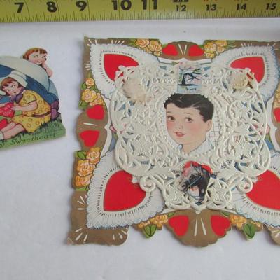 Large Size Vintage Valentines, Read Description