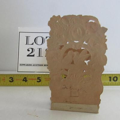 Pretty Fancy Antique German Fold Out Valentine, Smaller Size