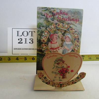 Larger Size Vintage Fold Out Valentine, USA, Nice Shape