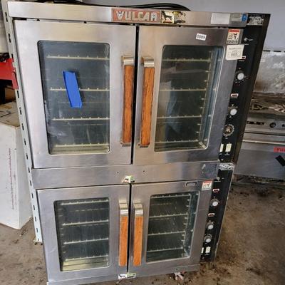 Vulcan Double Electric Convection ovens on wheels