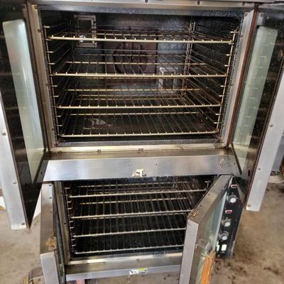 Vulcan Double Electric Convection ovens on wheels