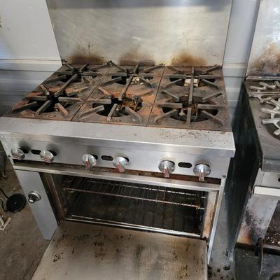 Jade 6 burner gas oven