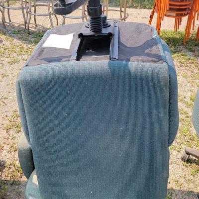2 Green Office Chairs