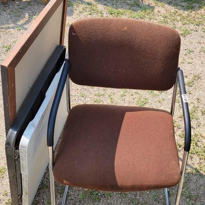 Table, chair & marker board