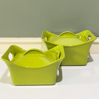 RACHAEL RAY ~ Pair (2) ~ Square Covered Casserole Dishes