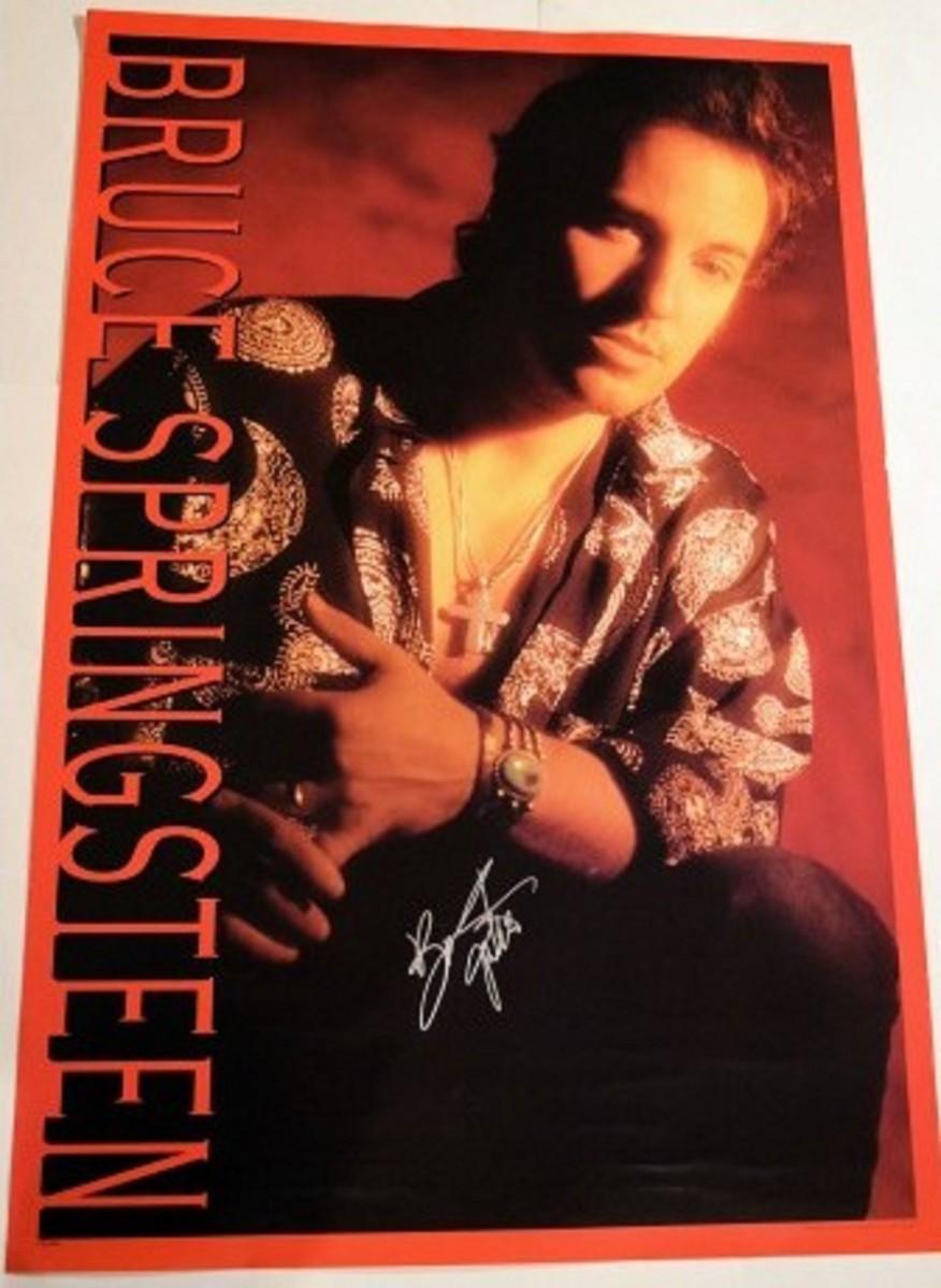 Bruce Springsteen signed promo poster | EstateSales.org