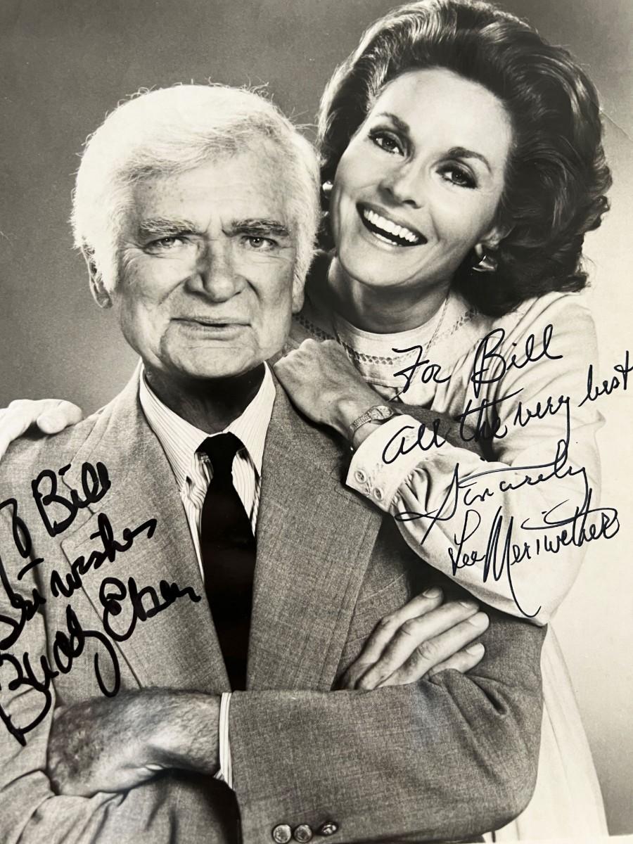 Barnaby Jones Buddy Ebsen and Lee Meriwether signed photo