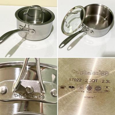 CALPHALON/CUISINART ~ Four (4) Piece Stainless Steel Cookware Set