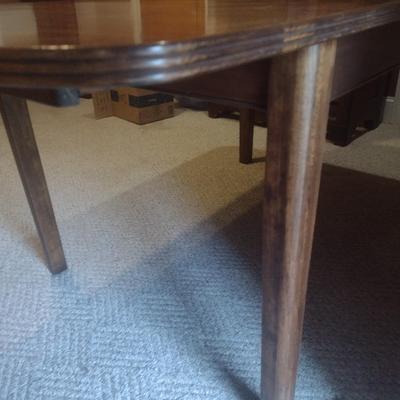 Vintage Solid Wood Table with Leaf