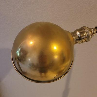 L131: Vintage Swing Arm Brass Lamp