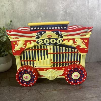 Vintage IGA Circus Daze Circus Car Cookie Jar Year 2000 Brand new still in box