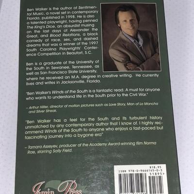 Winds of the South - Ben Walker AUTOGRAPHED Paperback