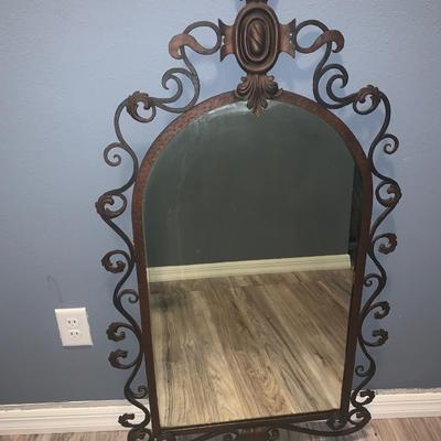 Beautiful antique Rustic rod mirror