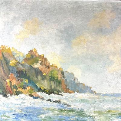 681 Original Oil Painting of Seascape 