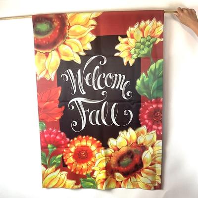 687 Welcome Fall House Flag by Krista Vamerck