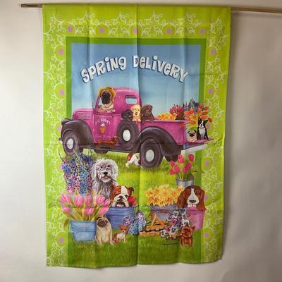 695 Spring Delivery with Truck and Dogs by Mary Lou Troutman