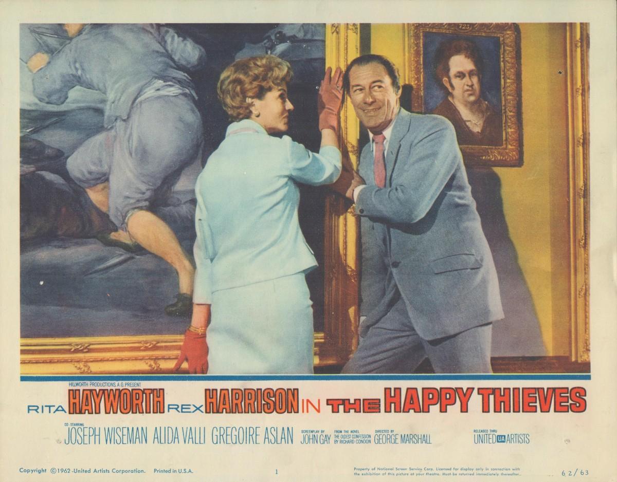The Happy Thieves set of 8 original 1962 vintage lobby cards. 11x14 ...
